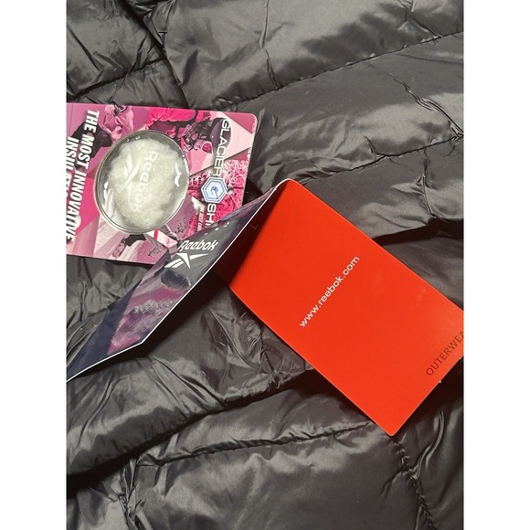 Women's $190 MSRP Black Reebok Glacier Shield Quilted Jacket Size 1X NWT - Picture 7 of 11